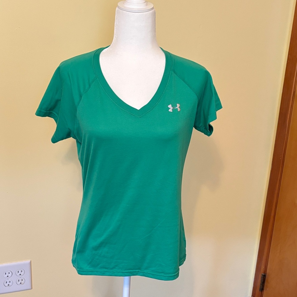 Under Armour heatgear semi-fitted tee shirt green